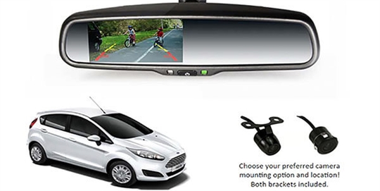 Reverse Camera with Rain Sensing Wipes