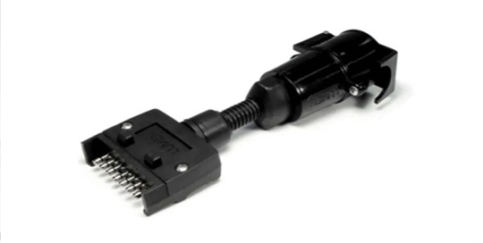 Towing - plug adaptor - 7 pin flat to 7 pin round