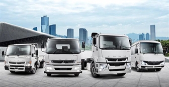 The Fuso range of trucks and buses