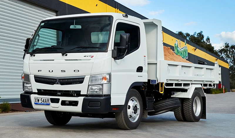 The upgraded Fuso Canter Factory Tipper.