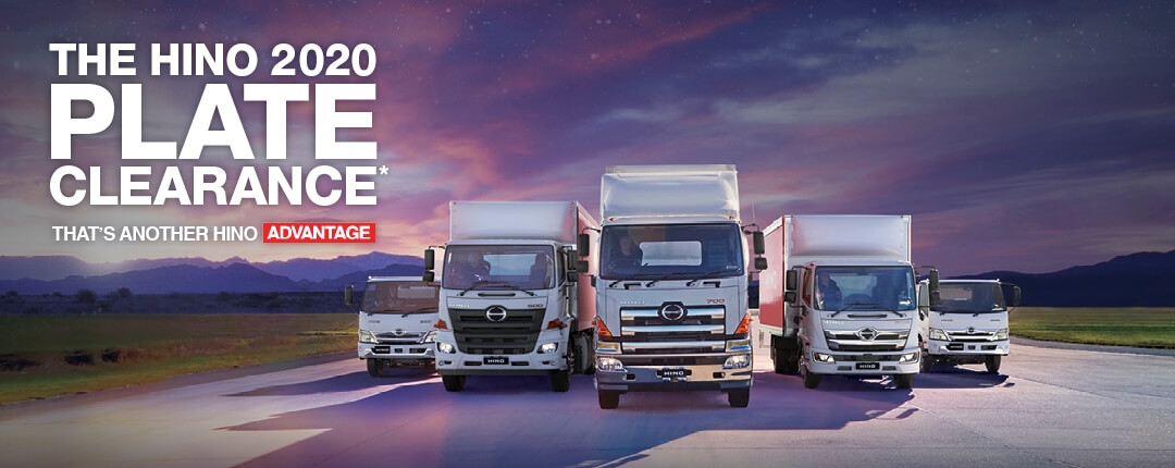 Hino 2020 Plate Clearance