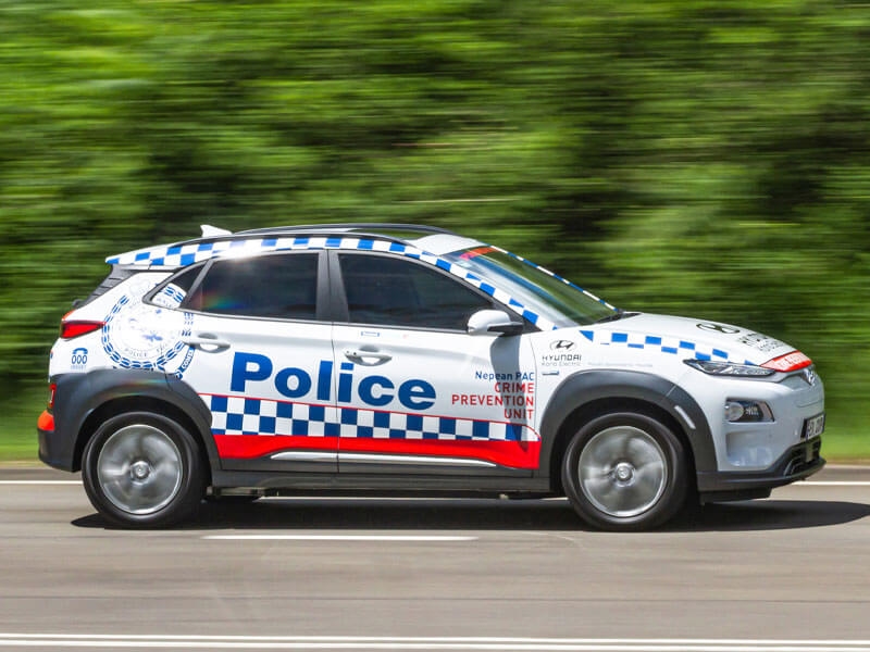 NSW Police Kona EV