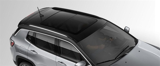 Dual-Pane Panoramic Sunroof - Closed