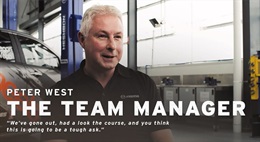 the team manager, Peter West