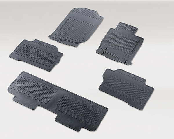 Rubber mat set - front and rear and 3rd row
