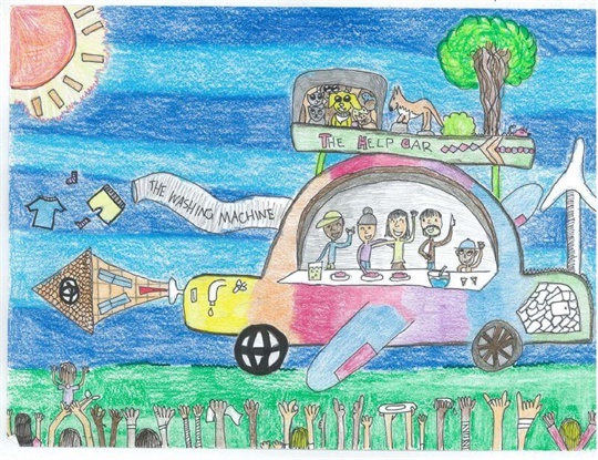 Albion Dolphin’s The Help Car is designed to offer food and accommodation for the homeless