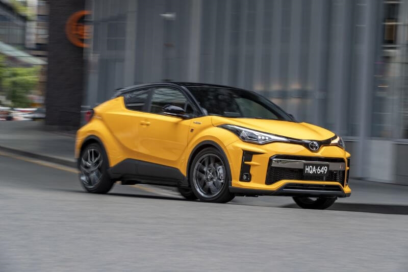 Toyota has released its first GR Sport conversion, based on the stylish C-HR (two-tone option pictured)