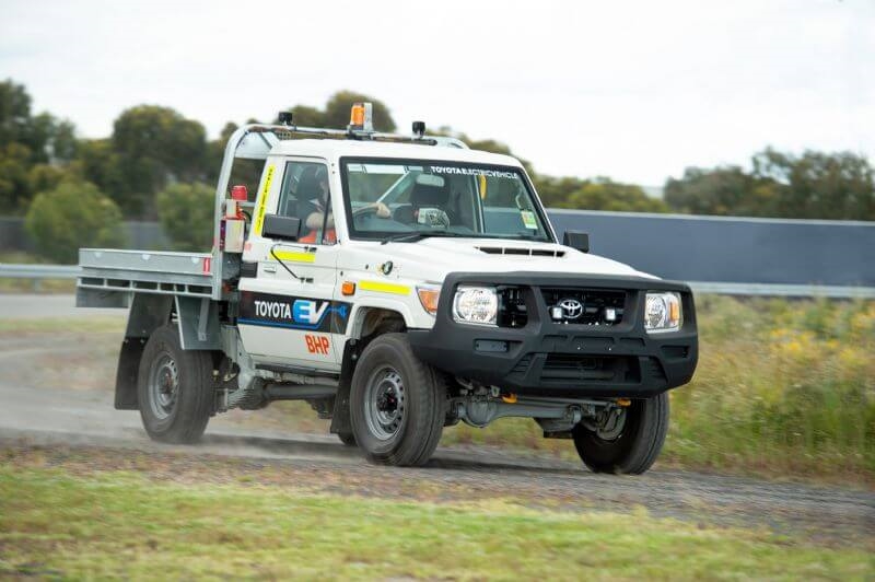 Toyota has partnered with BHP to trial a battery electric (BEV) LandCruiser 70 Series at a WA mine site
