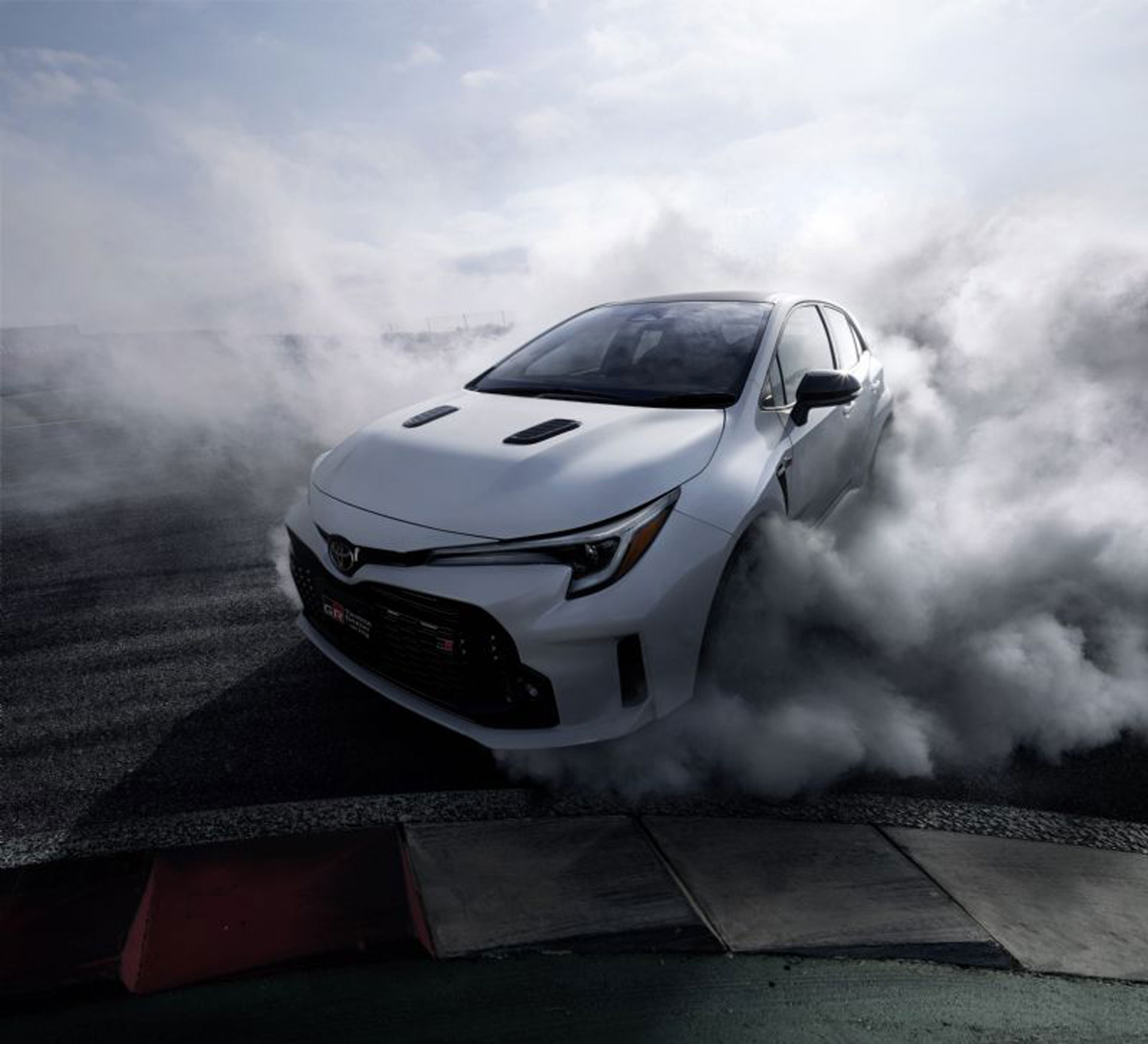 World premiere of GR Corolla (overseas pre-production model shown)