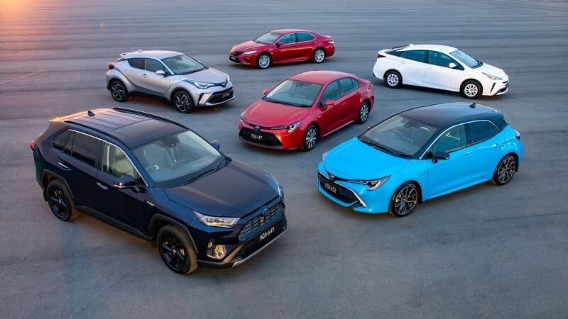 Toyota Australia's range of hybrid electric vehicles