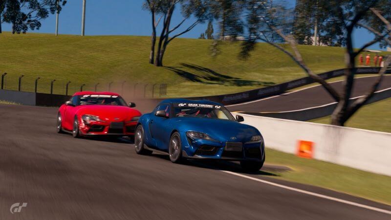 Harry and Lewis Bates in practice at Bathurst in a bid to try and top the Australian GR Supra GT Cup leaderboard launching after this weekend's race at Le Mans