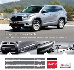 Toyota Kluger Genuine Accessories