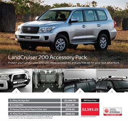 Toyota LandCruiser 200 Genuine Accessories