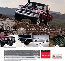 Toyota LandCruiser 70 Genuine Accessories