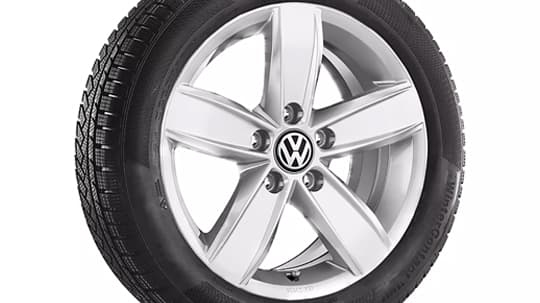 Silver dakar alloy wheel